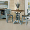 Bar Harbor Blue Round Counter Height Dining Table
