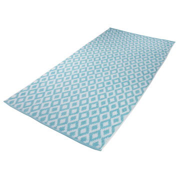 Fibertone 4-PK Diamond Beach Towel-(60x30), Teal