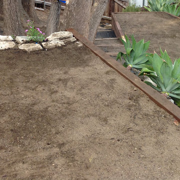 Backyard Drought-tolerant Design--Decomposed Granite Decks, Retaining Walls