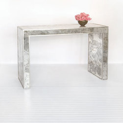 Worlds Away Madison Reverse Mirror Console - Bathroom Mirrors