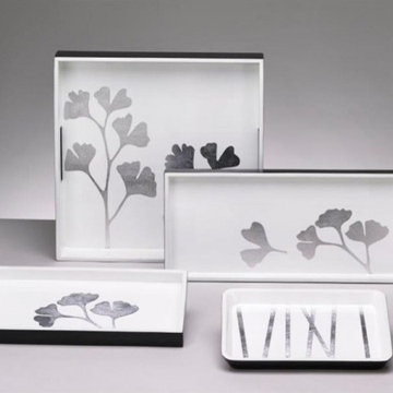 Ginko White/Silver Trays