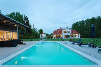 Foto på en vintage pool