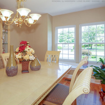 New White Windows in Stunning Dining Room - Renewal by Andersen Long Island