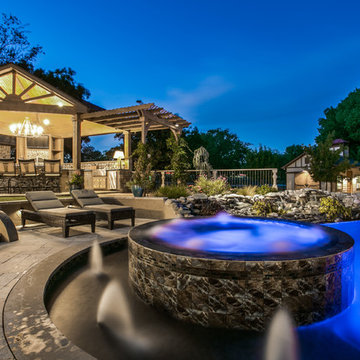 Dublin Outdoor Living/Kitchen/Pool/Putting Green/Lower Grotto/Firepit