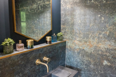 Gold and Marble Bathroom Renovation