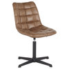Lumisource Quad Chair With Black And Light Brown Finish DC-QUAD BKLBN