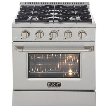 KUCHT Pro-Style 30" 4.2 cu. ft. Range, Stainless Steel, Natural Gas