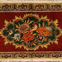 Persian Tabriz rug 2' X 2'11 - Area Rugs