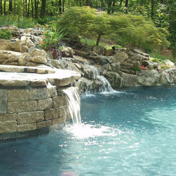 Techo-Bloc Wall Concrete Blocks (Huntington/NY): - Hot Tubs