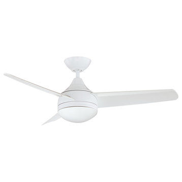 Moderno 42" LED Ceiling Fan, White