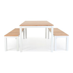 Wintons Teak Tandem Alu Table - Outdoor Dining Sets