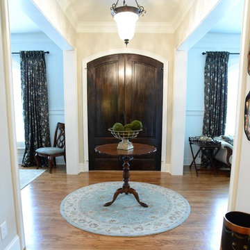 Double Wood Door Entry