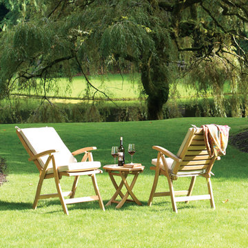 Teak Wood Chairs and Side Table