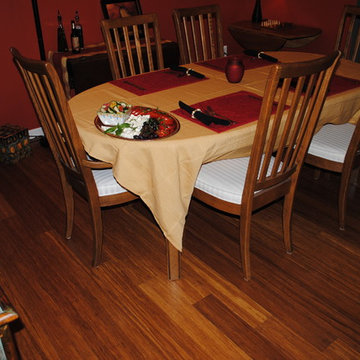 Click Lock Carbonized Bamboo Wide Plank