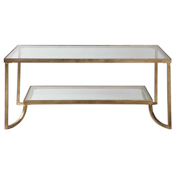 Katina Gold Leaf Coffee Table By Designer Matthew Williams