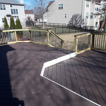 Multi level Timber Tech Deck by Warrenville, IL