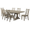 Flynn Dining Table With 6 Wooden Side Chairs