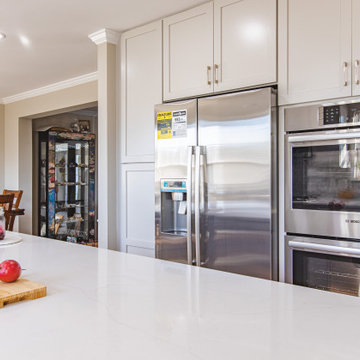 Kitchen Remodeled With White Countertop, Wooden Floor, Big Cabinet Space,Bristow