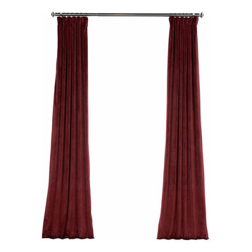 dark red velvet curtain