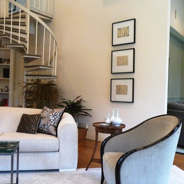 Spiral stairs to loft