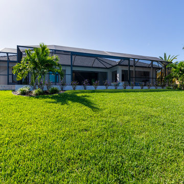 Contemporary Custom Home with Opposing Garages