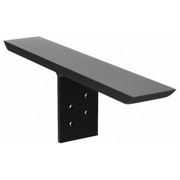 Black Countertop Support Bracket, T-Bracket, 26"