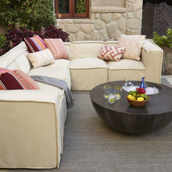 'Kendall' Outdoor Sectional - Outdoor Sofas