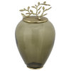 Capri Decorative Jar or Canister, Green and Gold