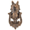 Horseshoe Stallion Foundry Cast Iron Horse Door Knocker