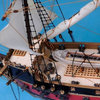 Black Bart's Royal Fortune Model Pirate Ship, White Sails, 36"