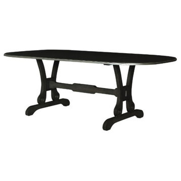 Dining Table, Charcoal Finish