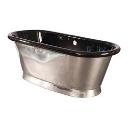 Stanneus Aequs bath with Black Enamel Interior - Baths