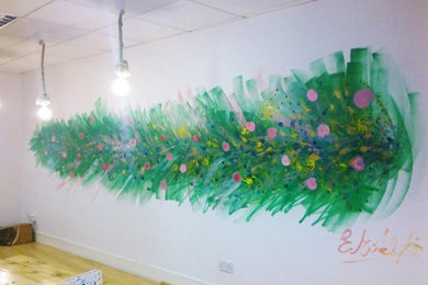 Seasonal wall mural