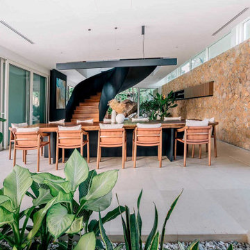 Tropical Luxury Villa Interior Dining Room, Thailand