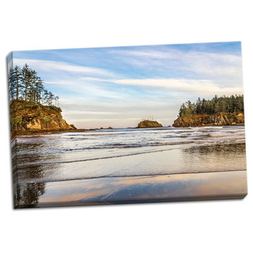 Fine Art Photograph, Sunrise at Sunset Bay III, Hand-Stretched Canvas