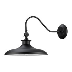 Aedan 1-Light Black Swivel Wall Sconce Light