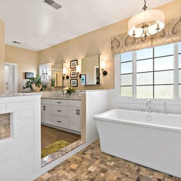 Gainesville Primary Bathroom Receives Traditional Remodel & Shower Room