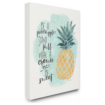 Stupell Industries Be a Pineapple Illustration Typography, 30"x40" , Canvas