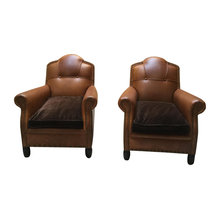 Leather arm chairs