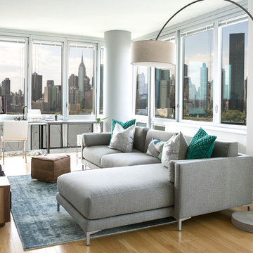 A Modern NYC Apartment Makeover - Modern in Long Island City