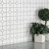 Oxford Matte White w/ Glossy White Dot Porcelain Floor and Wall Tile