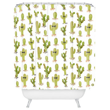 Wonder Forest Cool Cacti Shower Curtain, 72"x69"