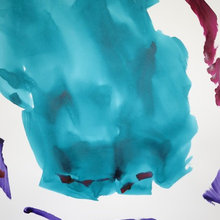 New Color-Field Painting, Vita In Turquoise #63 By Robert Schoenfeld