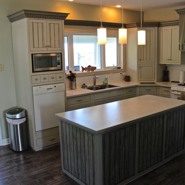 Kitchen Cabinet Refinish and Glazing AFTER