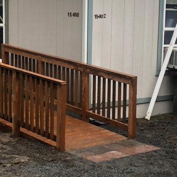 Wheel chair access ramp.