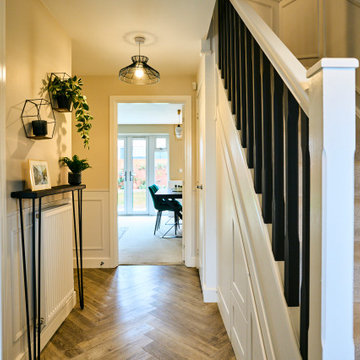 New build hallway with a classic and modern twist