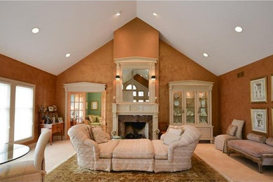Inspiration for a timeless family room remodel in Other