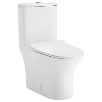 Swiss Madison Cascade 1-Piece Toilet Dual-Flush 0.8/1.28 gpf