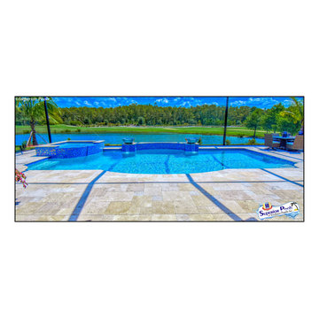 (Heller) Bonita Springs, FL Superior Pools Custom Swimming Pool/Spa/Raised Area
