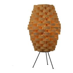 Bamboo Weave Table Lamp | Natural - Table Lamps
